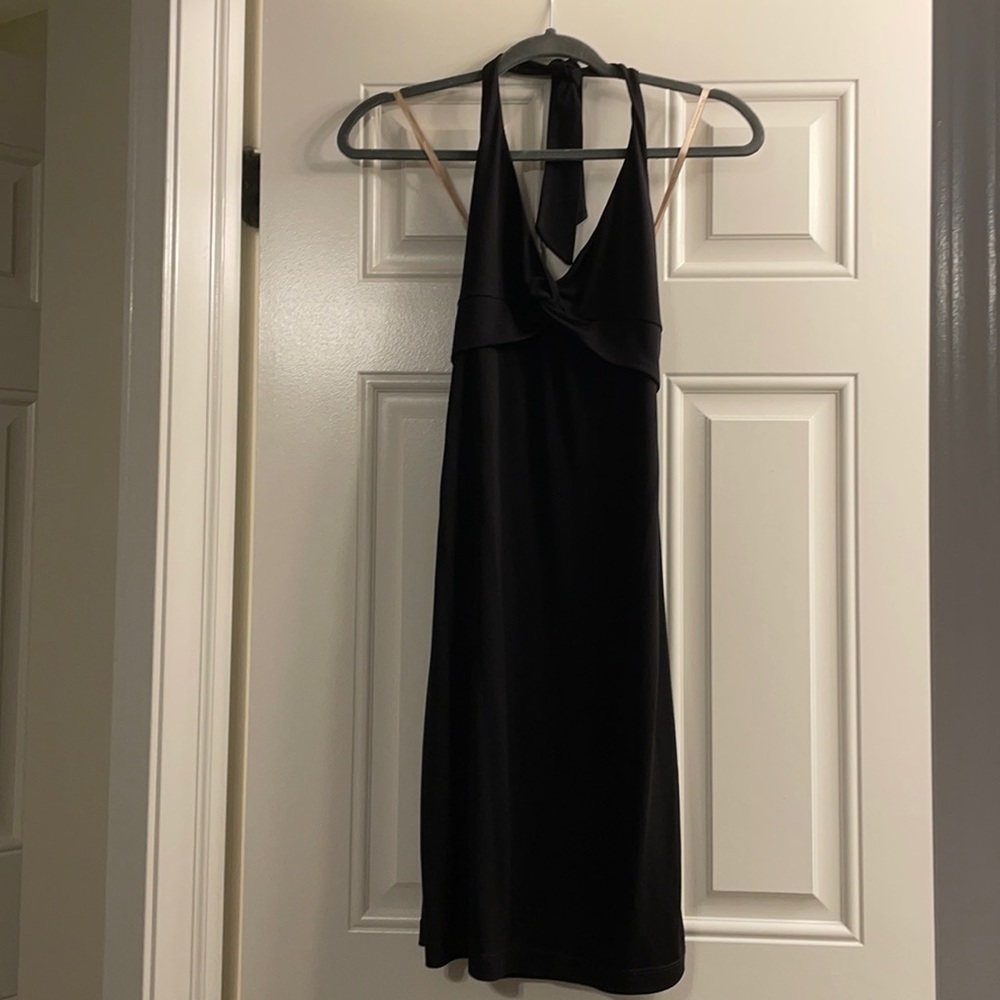 BCBG BLACK halter top dress size XS